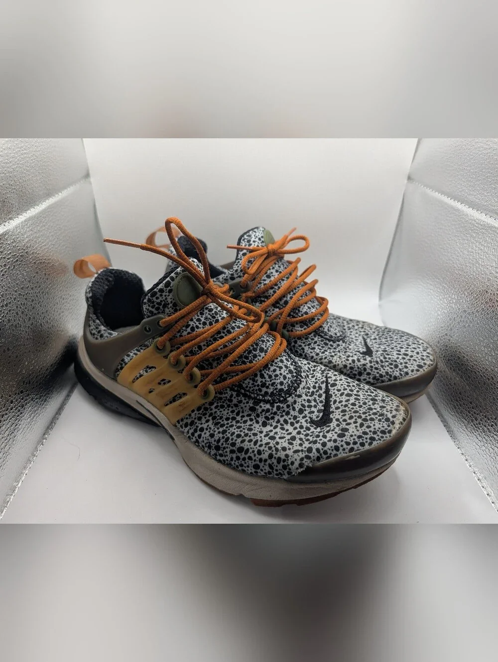 Nike Air Presto Premium Safari Sneakers Women's Size 8.5 Animal Print Running